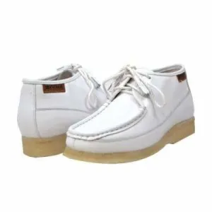 British Walkers Knicks Men's White Leather Lace Up