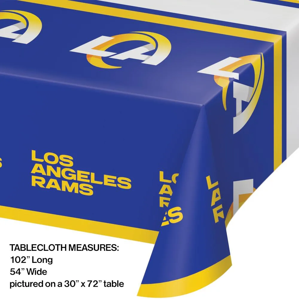 Bulk Los Angeles Rams Plastic Table Covers (12 per Case)