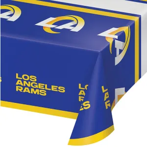 Bulk Los Angeles Rams Plastic Table Covers (12 per Case)