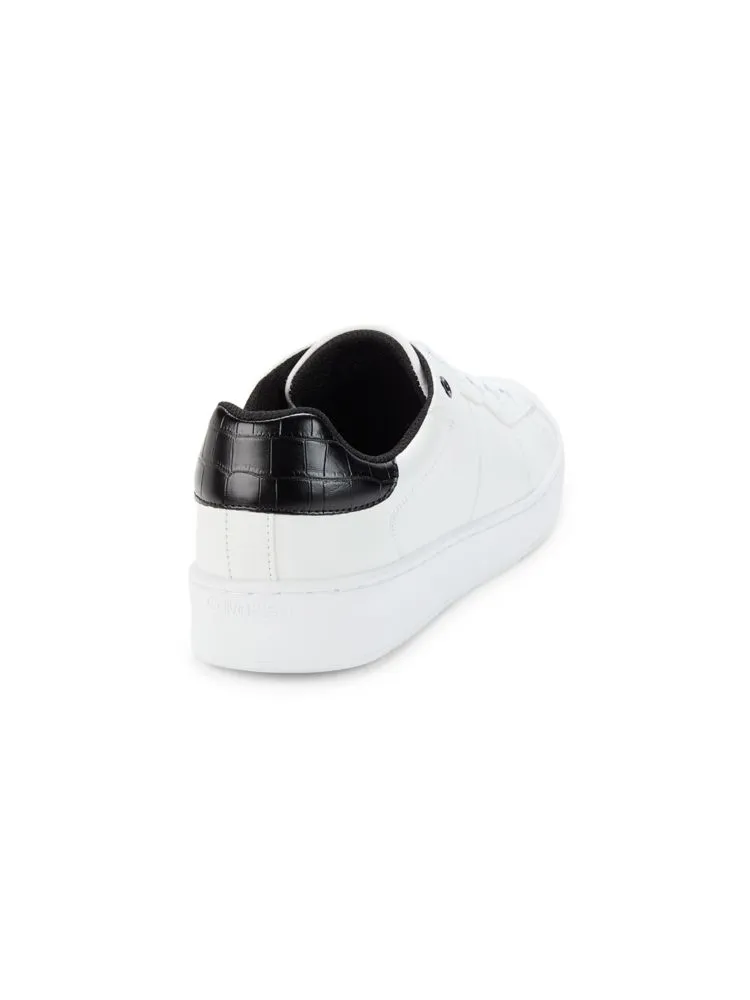 Calvin Klein Lucio Lace-Up Sneakers, White