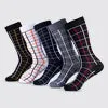 Colored Grid Crew Socks 5 Pack