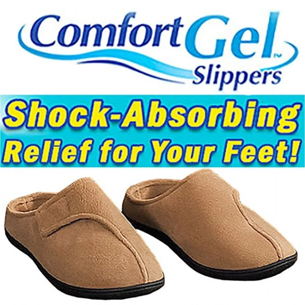 Comfort Gel Slippers - Soft, Supportive, and Stylish Indoor Footwear (X-Large)