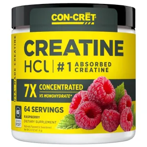 Con-Cret Creatine HCl Powder Raspberry 61.4g (64 servings)