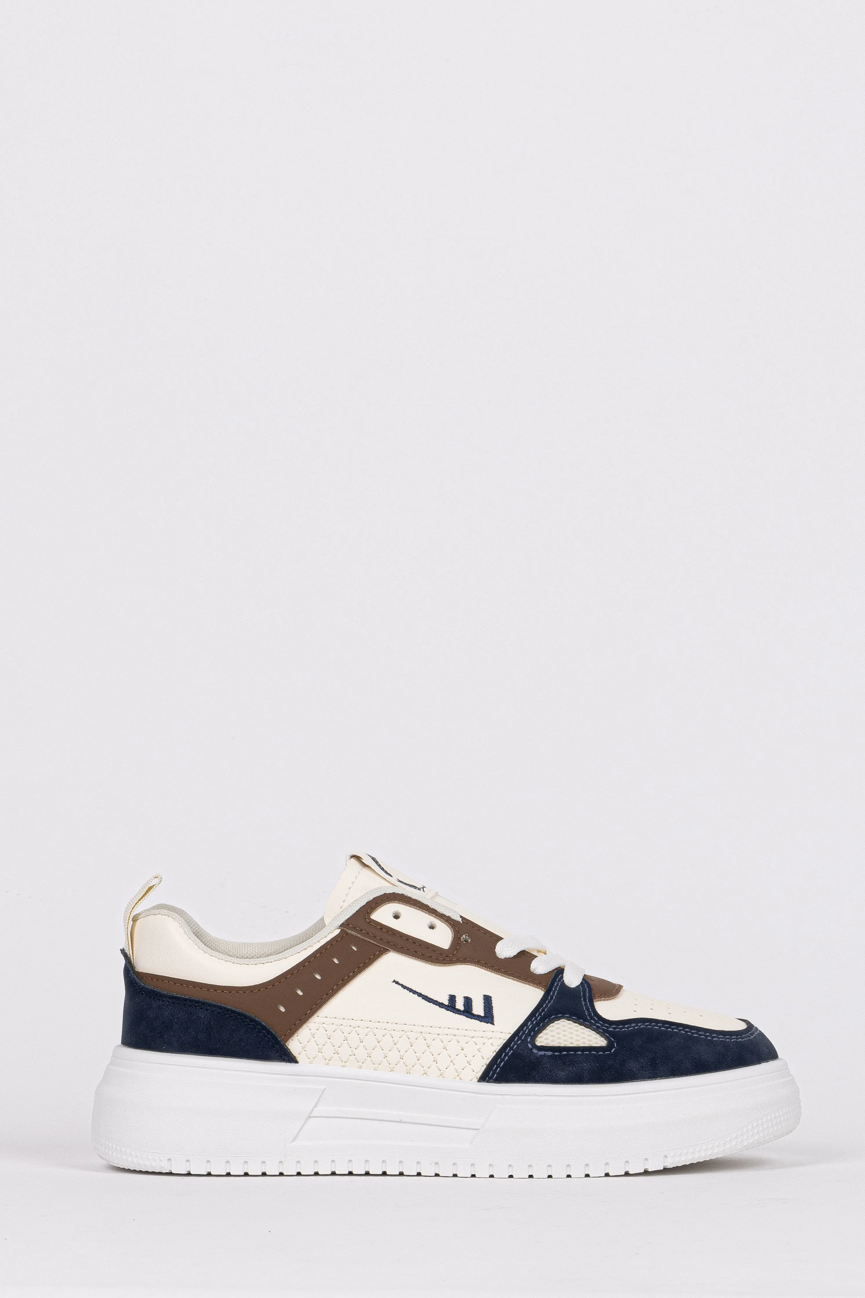 CONTRAST SUEDE SNEAKERS