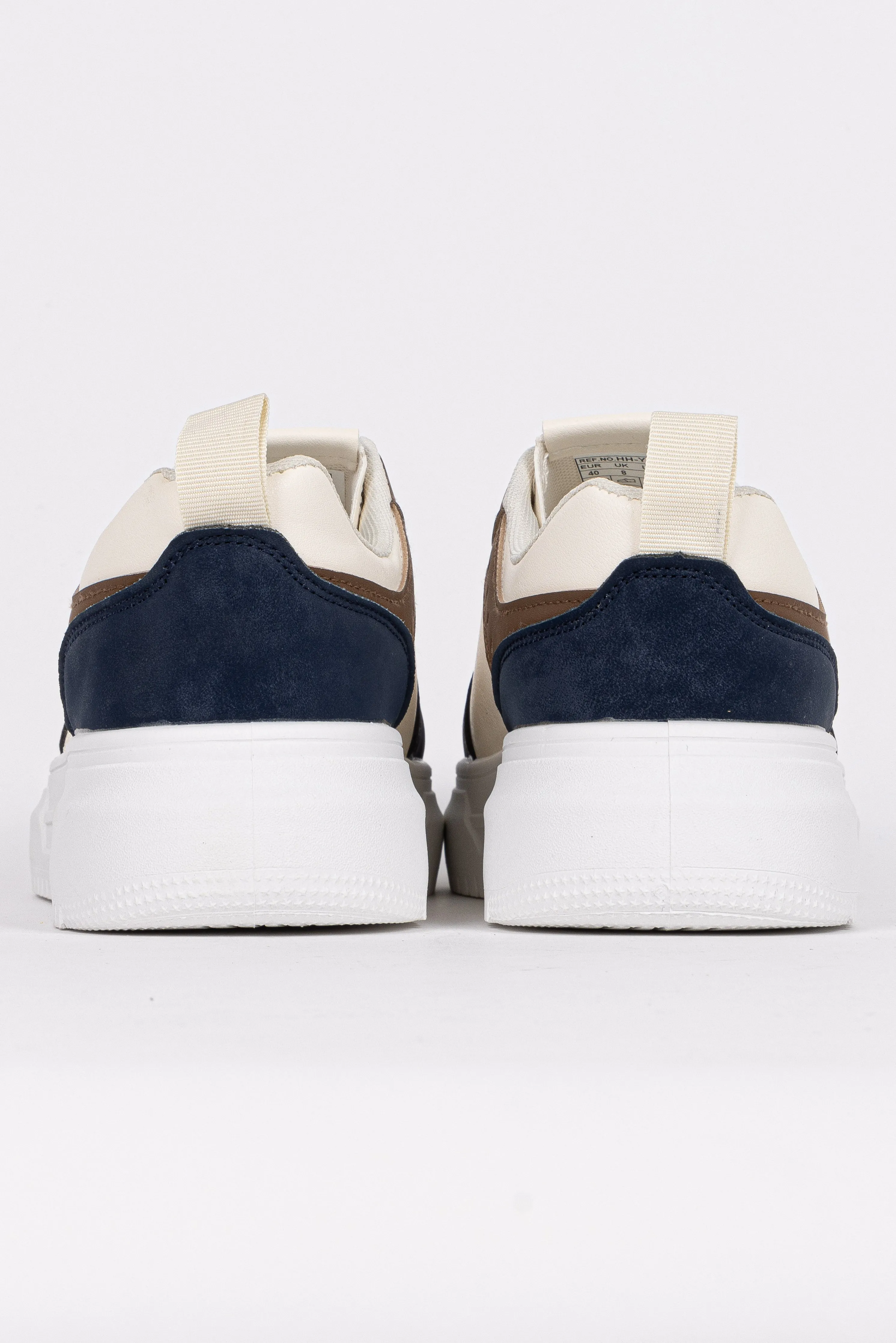 CONTRAST SUEDE SNEAKERS