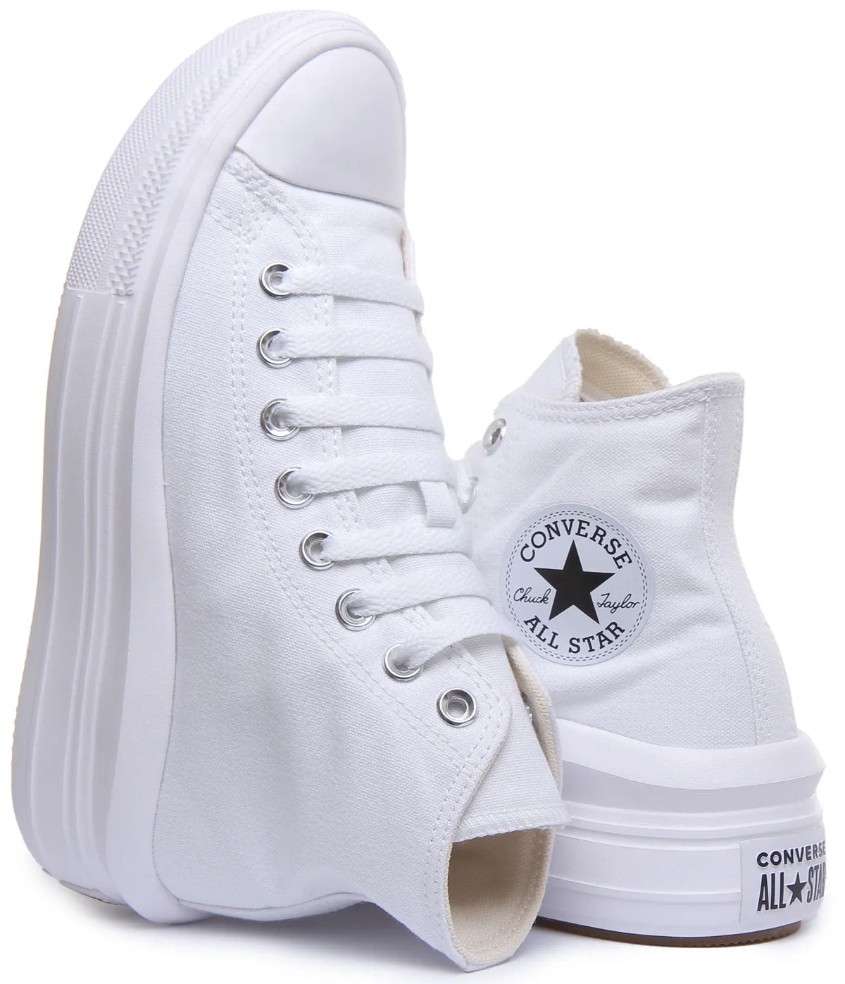 Converse 568498C CT All Star Hi Trainer In White Black For Women