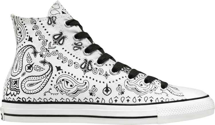 Converse Sammy Baca x Chuck Taylor All Star Pro High Bandana Print Sneakers, White