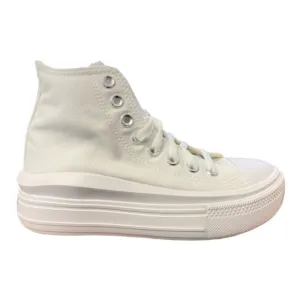 Converse scarpa sneakers da donna  Chuck Taylor All Star Move 568498C bianco-avorio naturale-nero