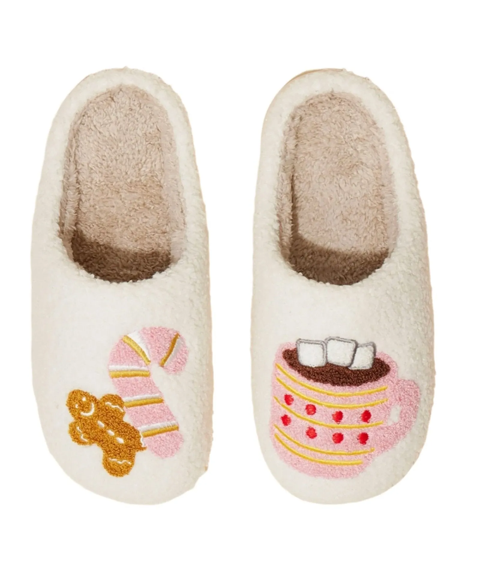 Cozy Adult Slippers Gingerbread & Cocoa