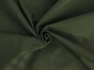 Dark Olive Green Plain Heavy Cotton Canvas Fabric