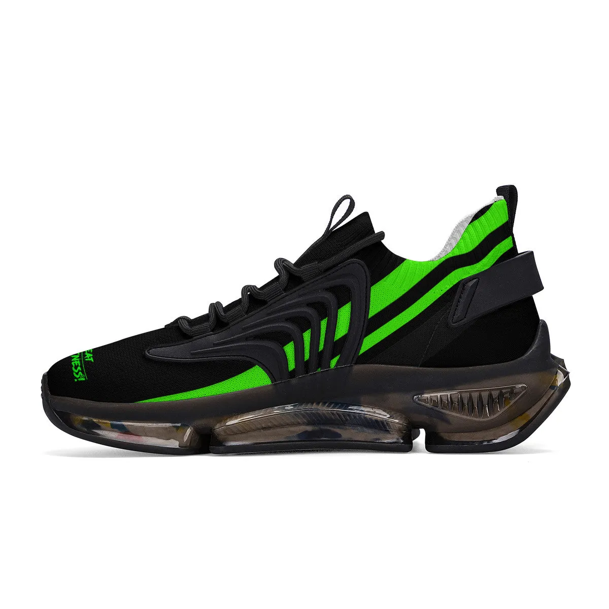 DCYG X2 Green & Black Air Max React Sneakers - Black