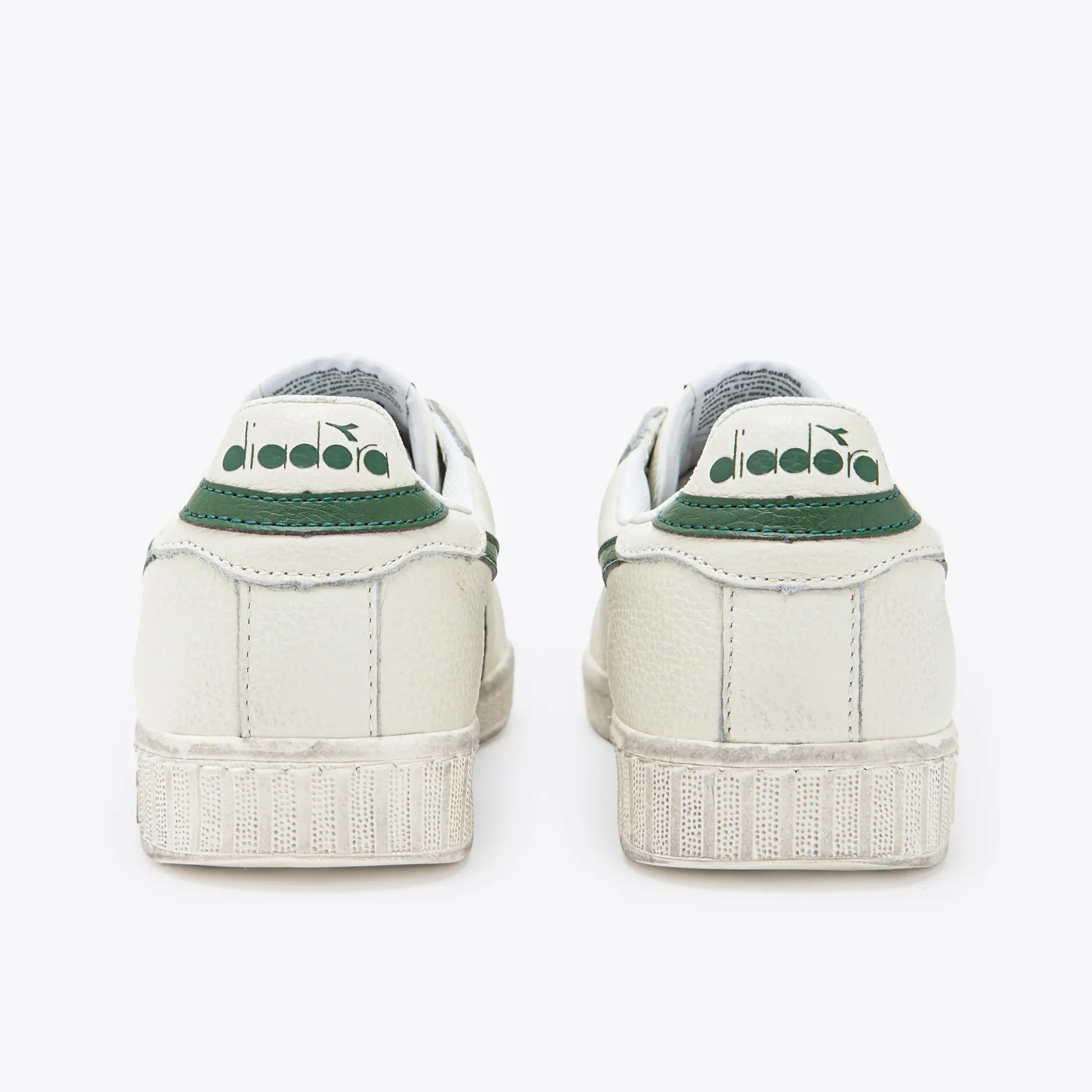 Diadora Game Low Waxed Trainers White/Green