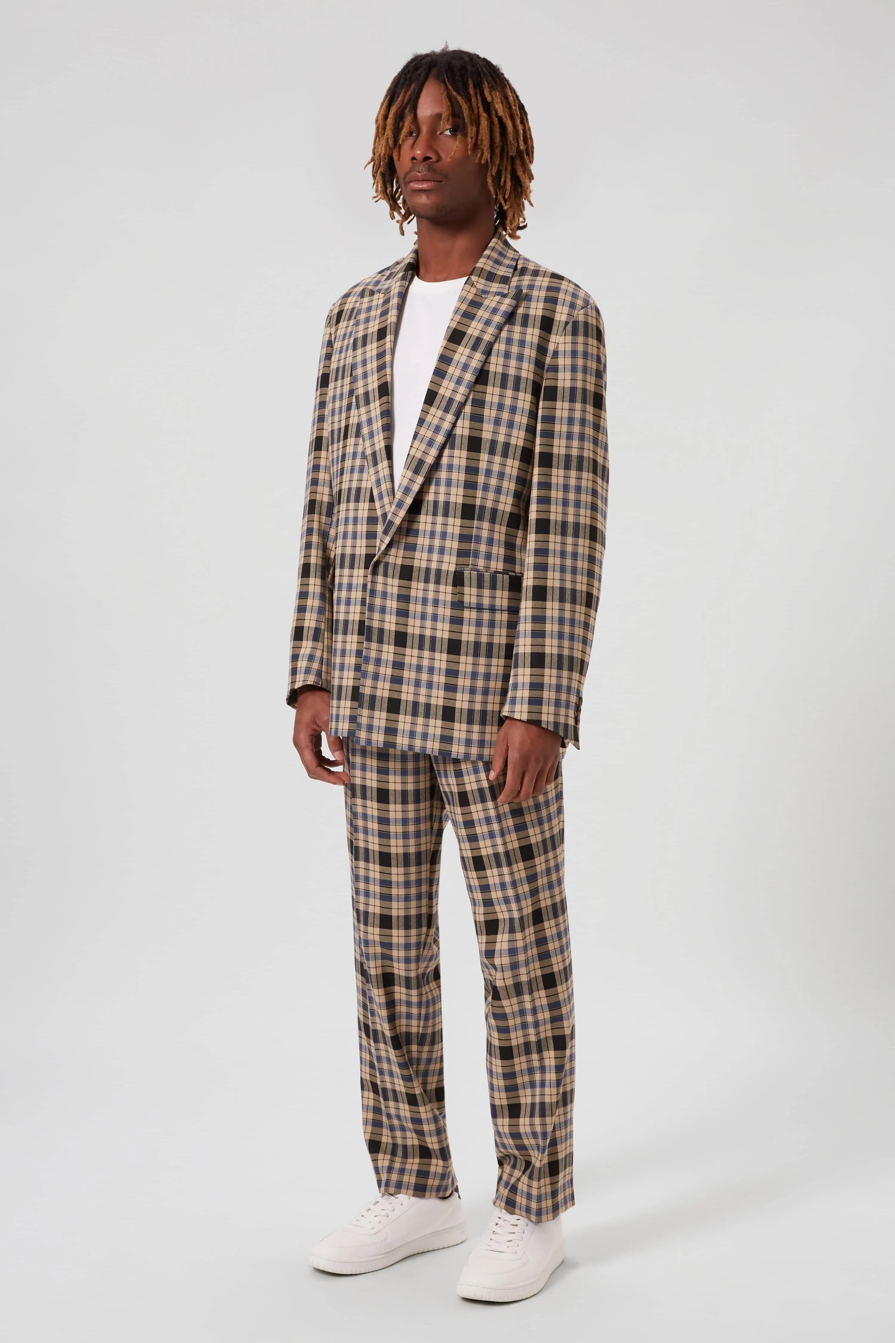 Digne Oversized Brown Check Jacket - ARCHIVE