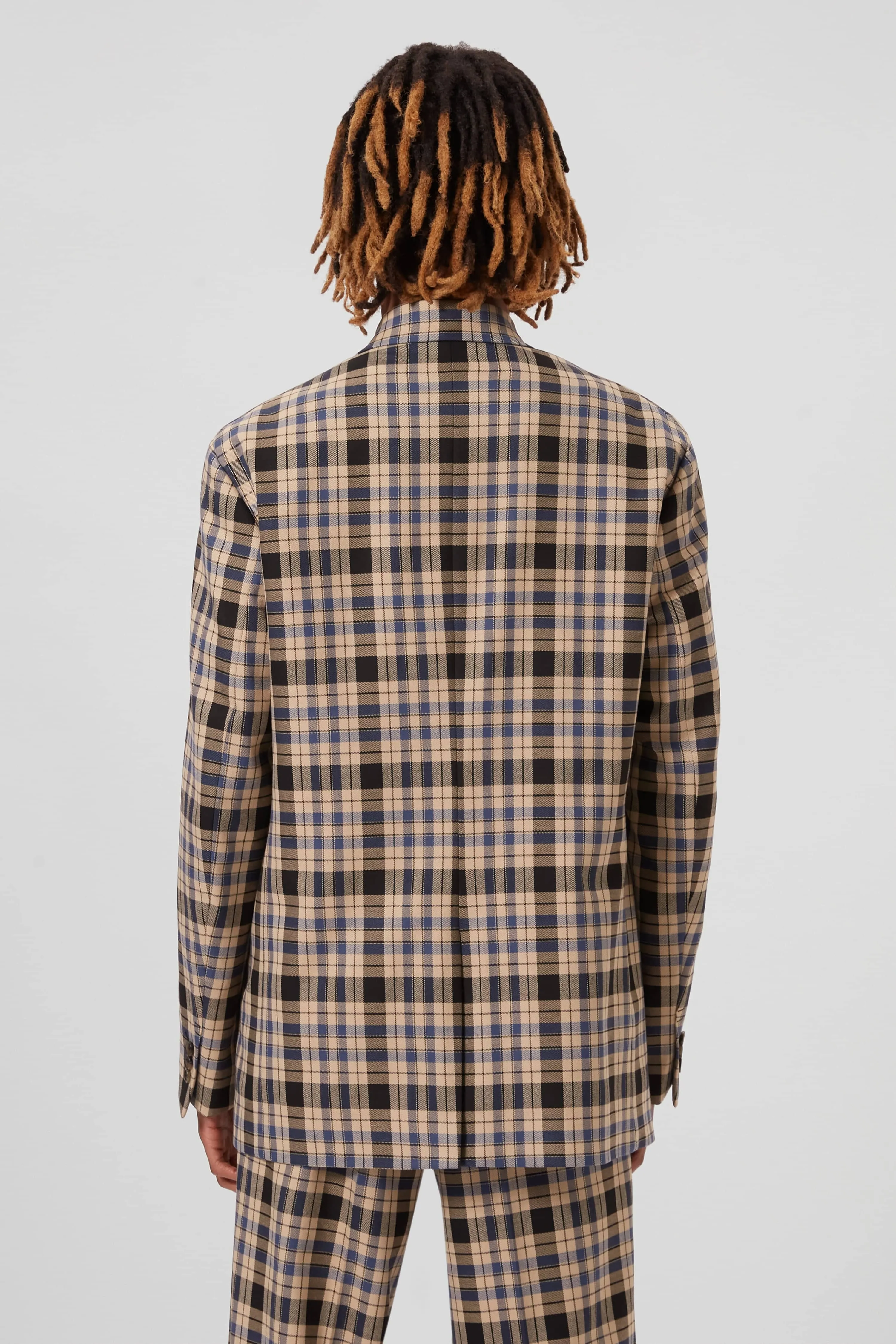 Digne Oversized Brown Check Jacket - ARCHIVE