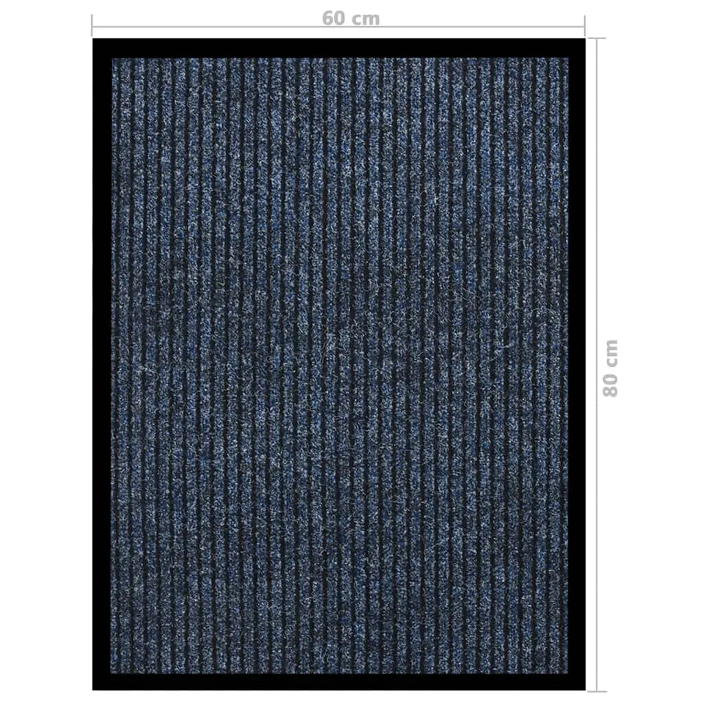 Doormat Striped Blue 60x80 cm