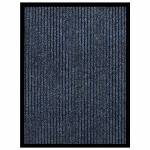 Doormat Striped Blue 60x80 cm