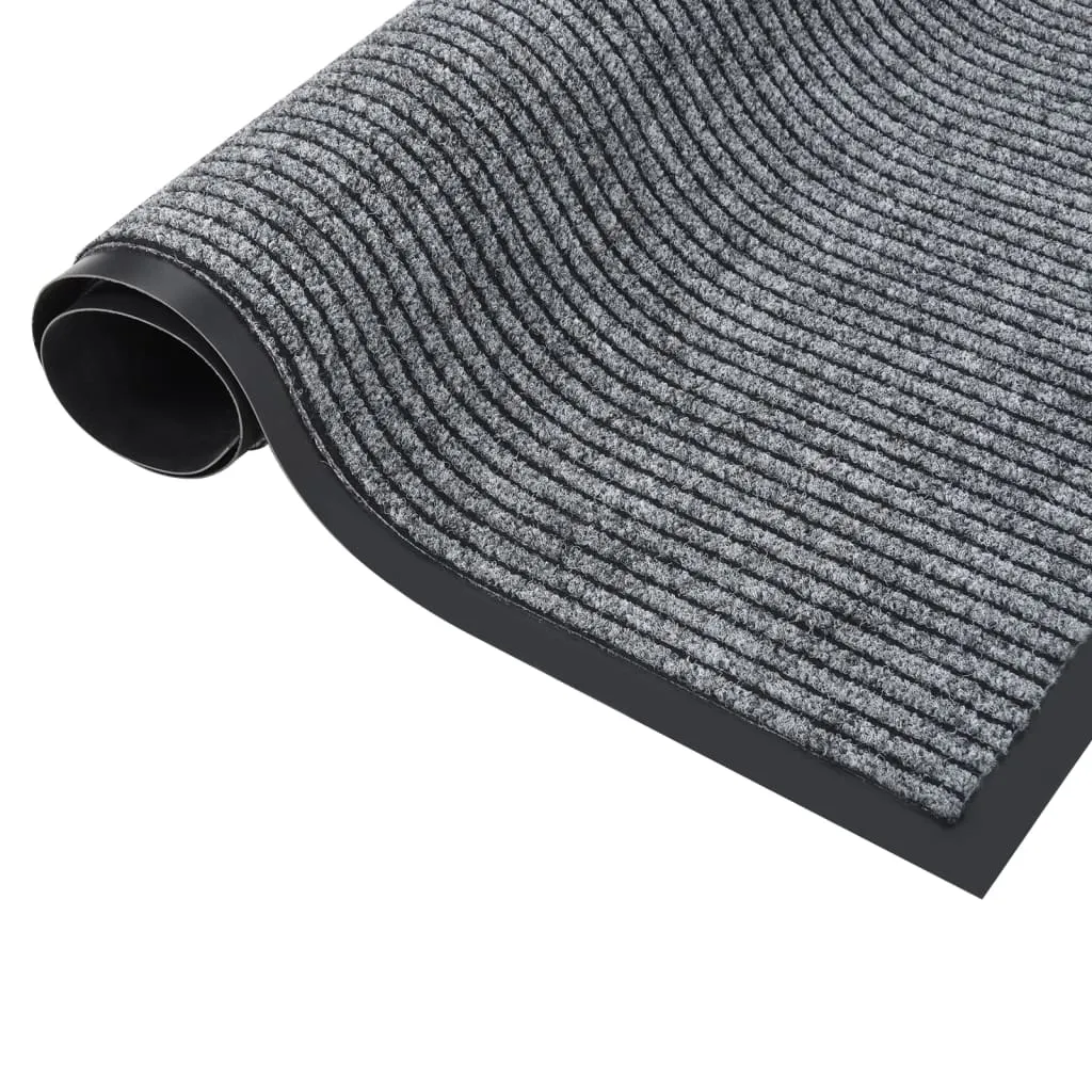 Doormat Striped Grey 80x120 cm