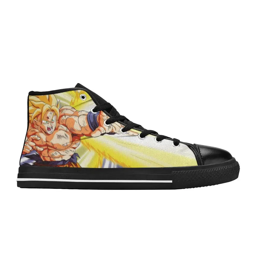 Dragon Ball Z Goku Ultra instinct Shoes High Top Sneakers for Kids and Adults