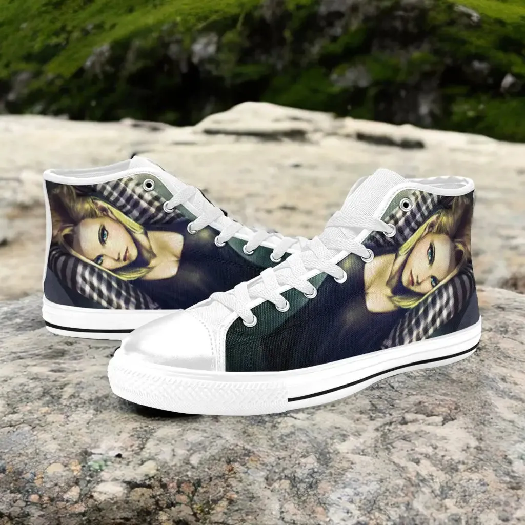 Dragon Ball Z Super Android 18 Shoes High Top Sneakers for Kids and Adults