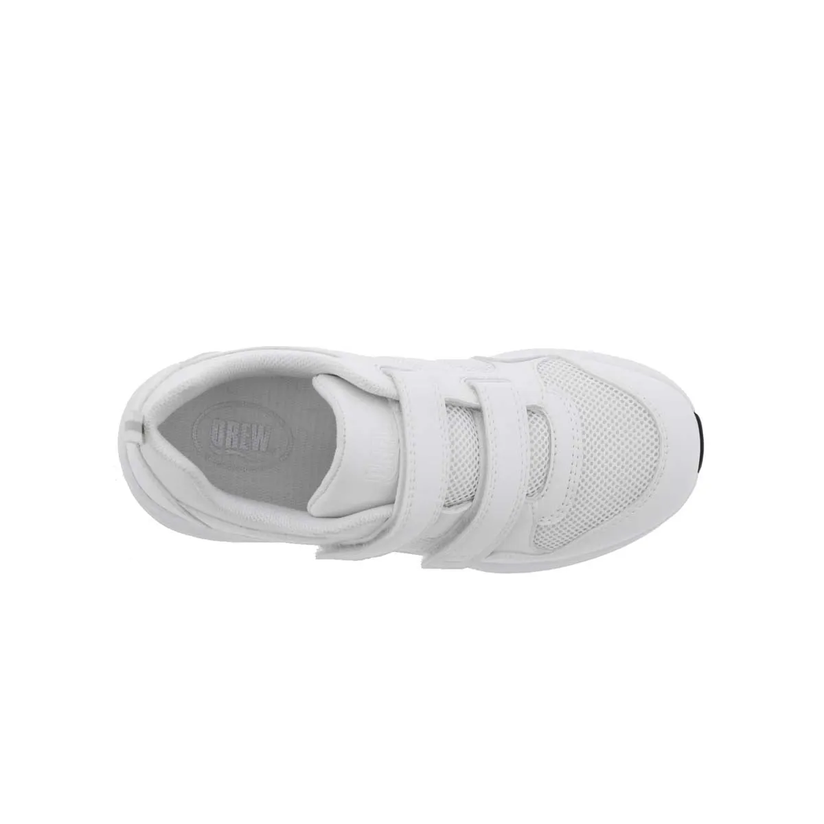 Drew Contessa Women Hook And Loop Sneaker In White Combo