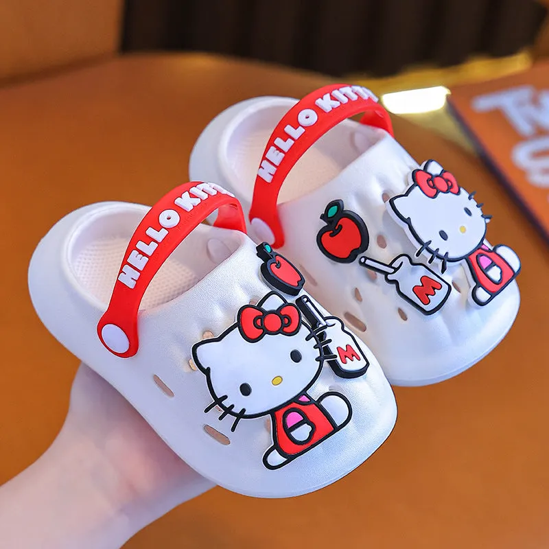 Dunnmall Clow M Hole Shoes Children's Slippers Boys and Girls Summer Non-Slip Outdoor Slippers Child Baby Kindergarten