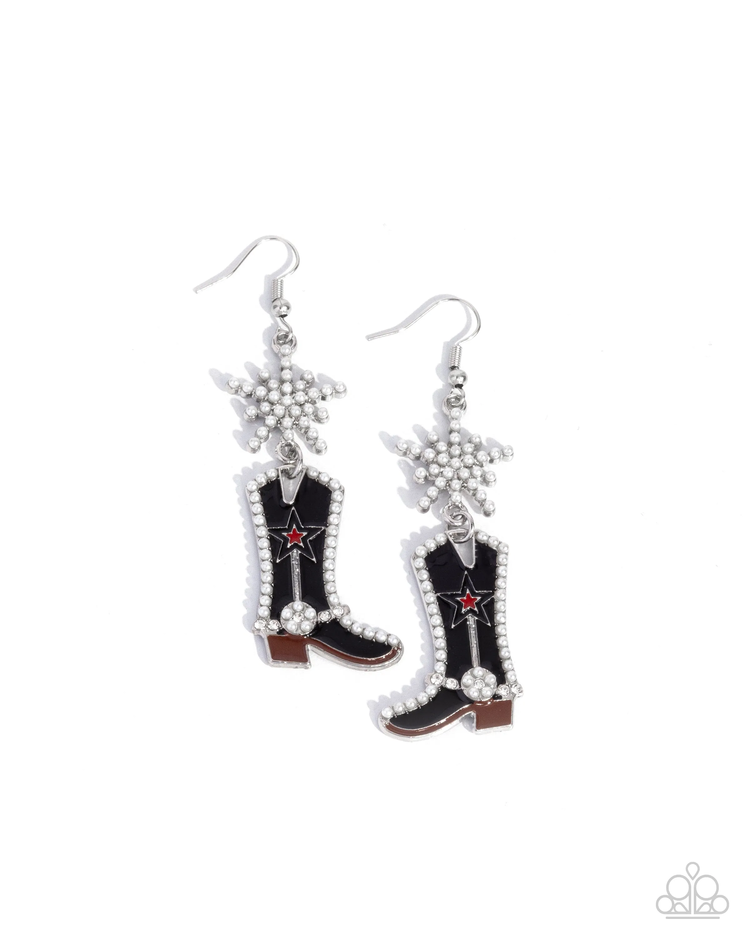 Earrings Compelling Cowboy - Black E2311 WESTERN