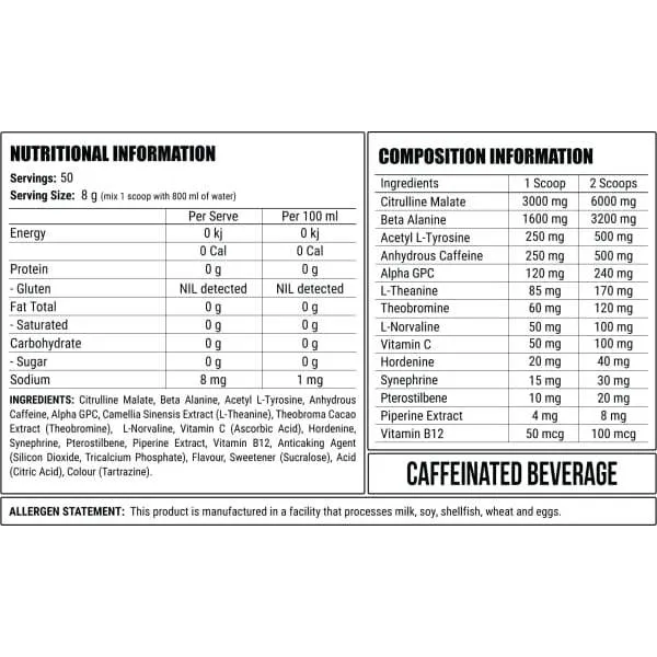 Faction Labs Disorder Pre-Workout (50 Serve)