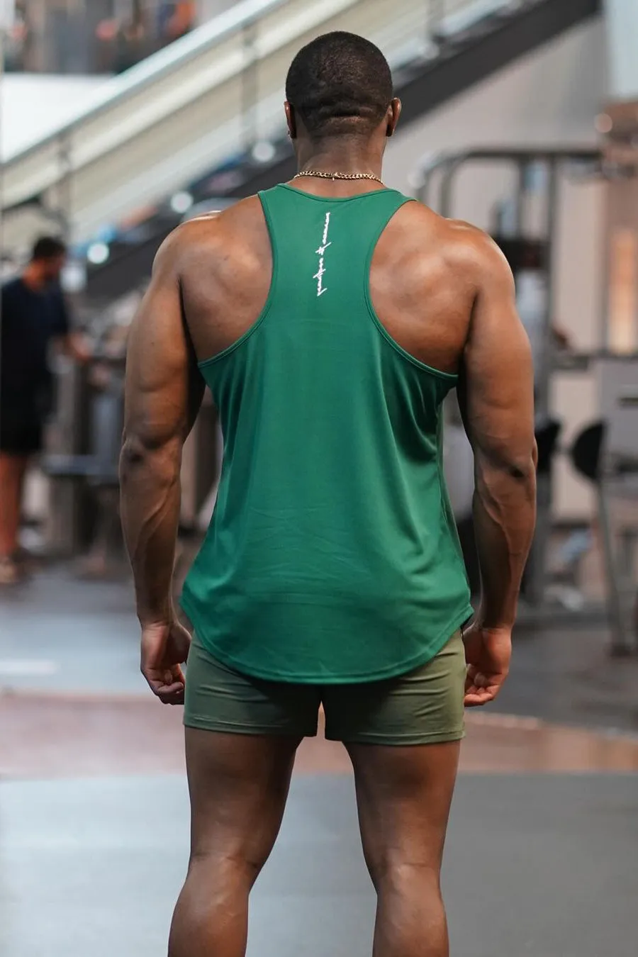 Fast-Dry Bodybuilding Workout Stringer - Emerald