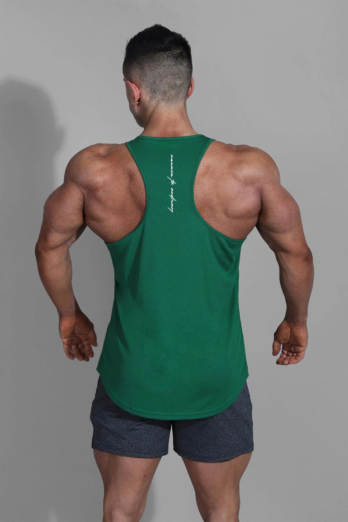 Fast-Dry Bodybuilding Workout Stringer - Emerald