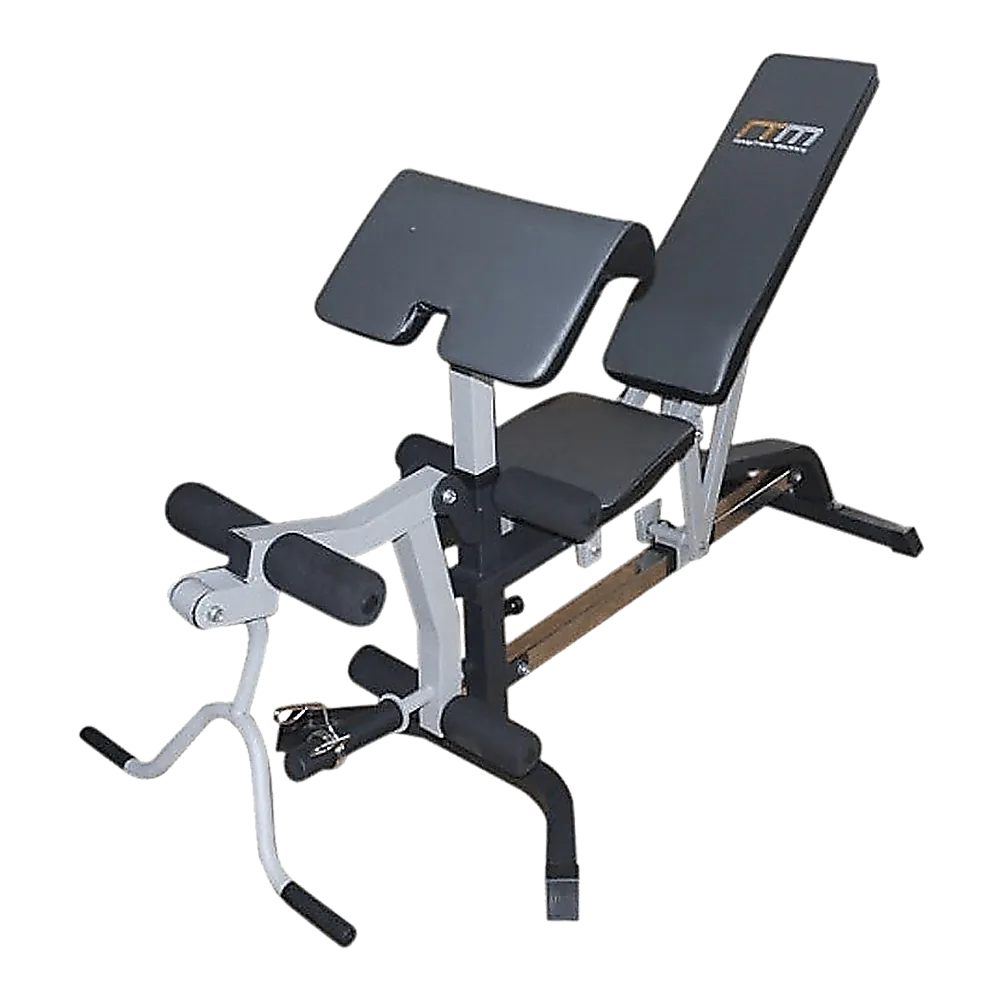 FID Flat Incline Decline Bench Press w/ Leg Extension