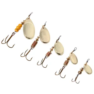 FISH KING 1PC Size1-Size4 Fishing Hook Mepps Spinner Fishing Lures With Knife-edged Treble Hooks Bulk Fishing Tackle Pesca