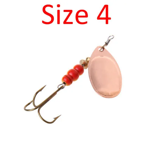 FISH KING 1PC Size1-Size4 Fishing Hook Mepps Spinner Fishing Lures With Knife-edged Treble Hooks Bulk Fishing Tackle Pesca