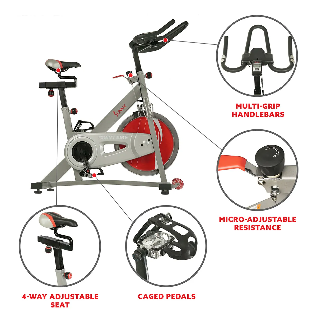 Fitness Pro II Stationary Indoor Cycling Bike