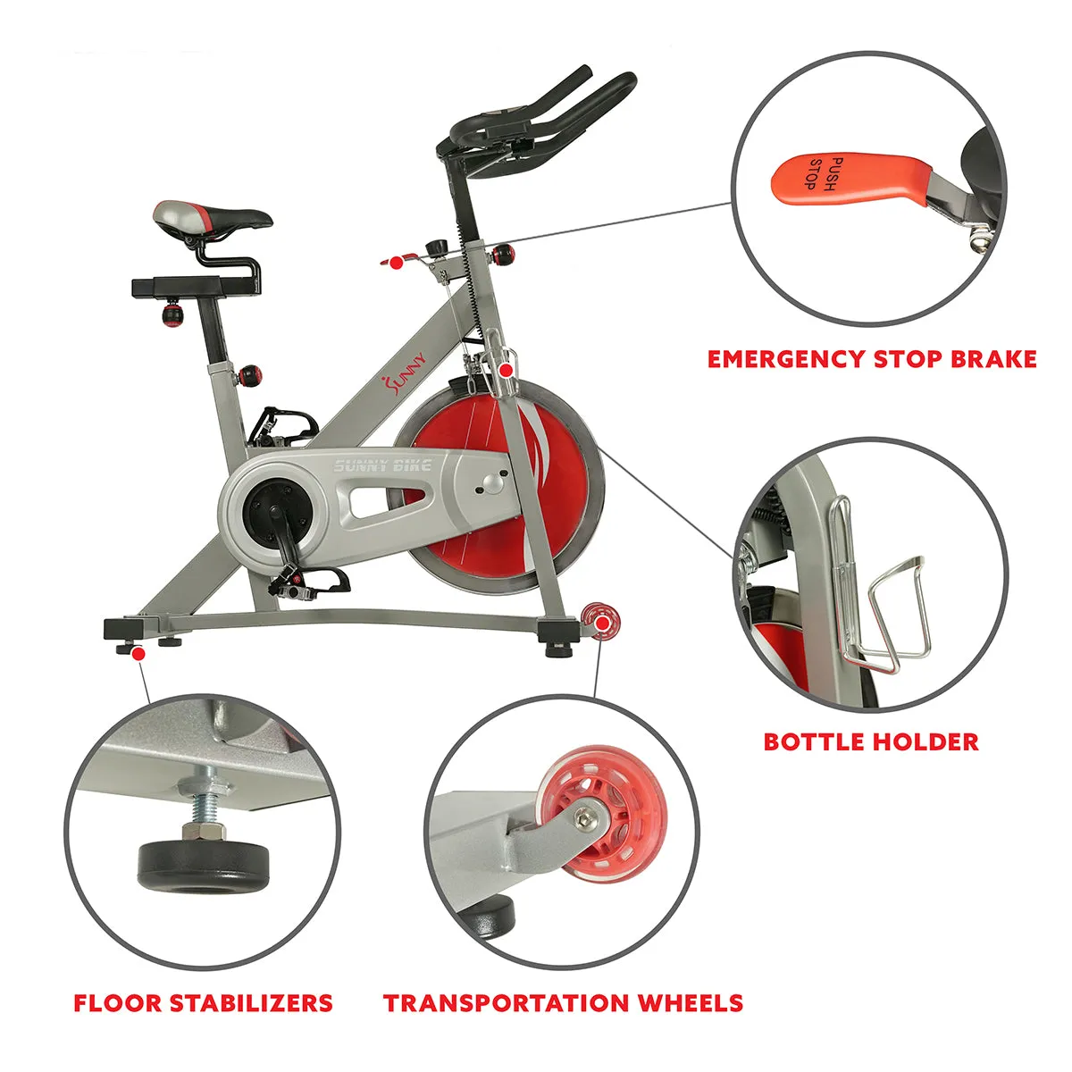 Fitness Pro II Stationary Indoor Cycling Bike