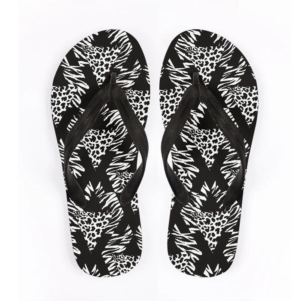 Flip Flops Animal Texture Outdoor Beach Leisure Flip-flops