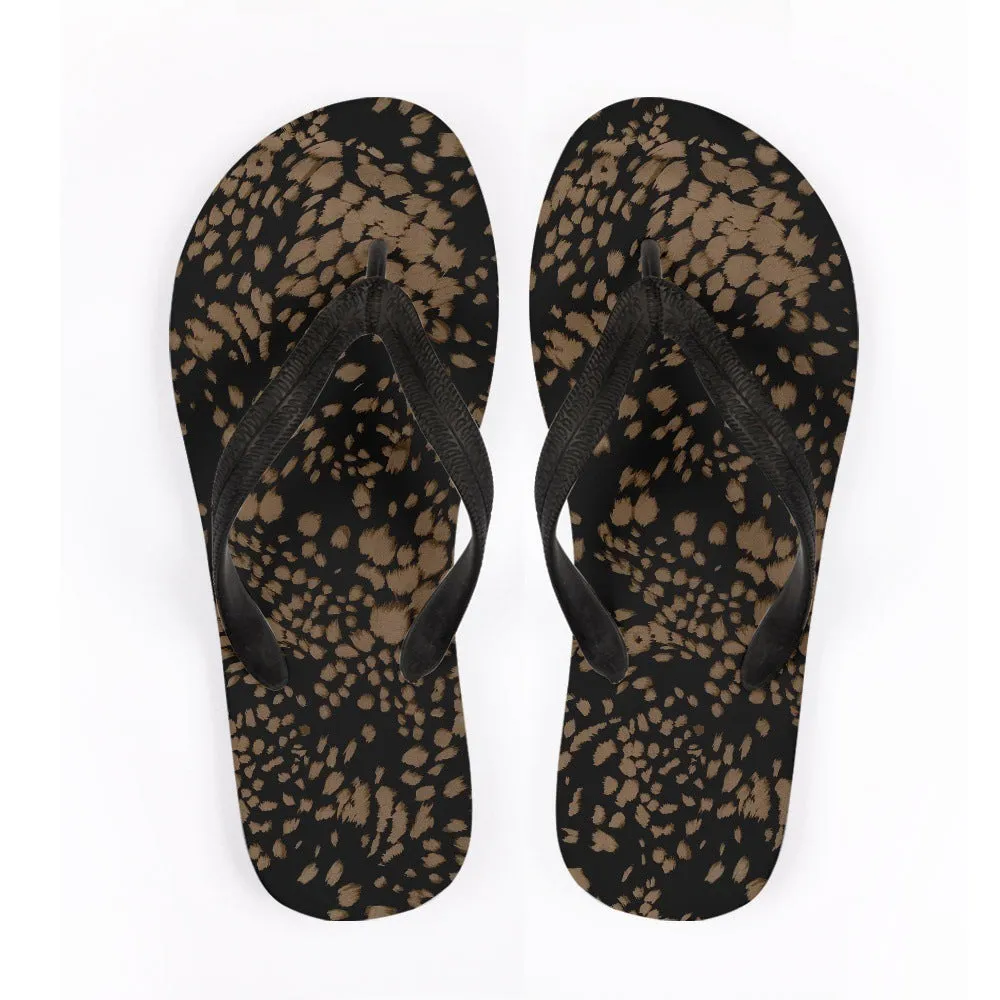 Flip Flops Animal Texture Outdoor Beach Leisure Flip-flops