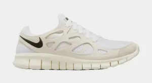 Free Run 2 Womens Running Shoes (White/Beige)