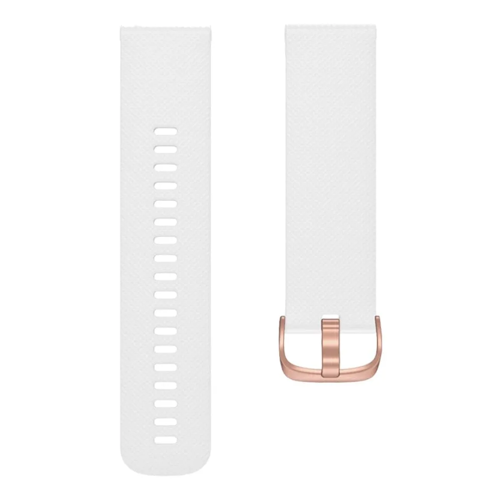 Garmin Approach S12 compatible Silicone Watch Straps with Rose Gold Buckles