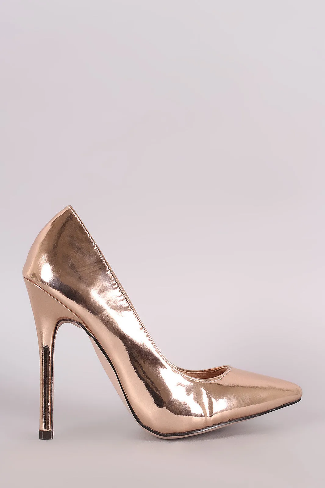 Glossy Patent Pointy Toe Stiletto Pump