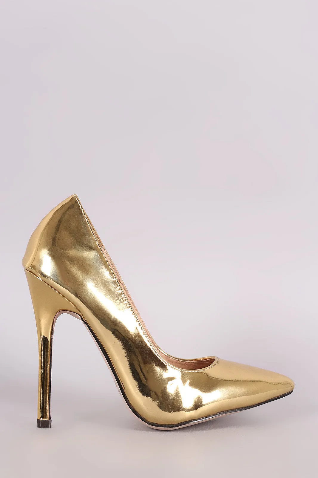 Glossy Patent Pointy Toe Stiletto Pump