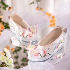 Hanfu Shoes: Fluttering Butterflies