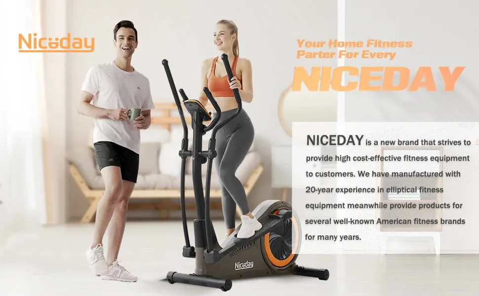 Hyper-Quiet Home Elliptical Machine with Magnetic System