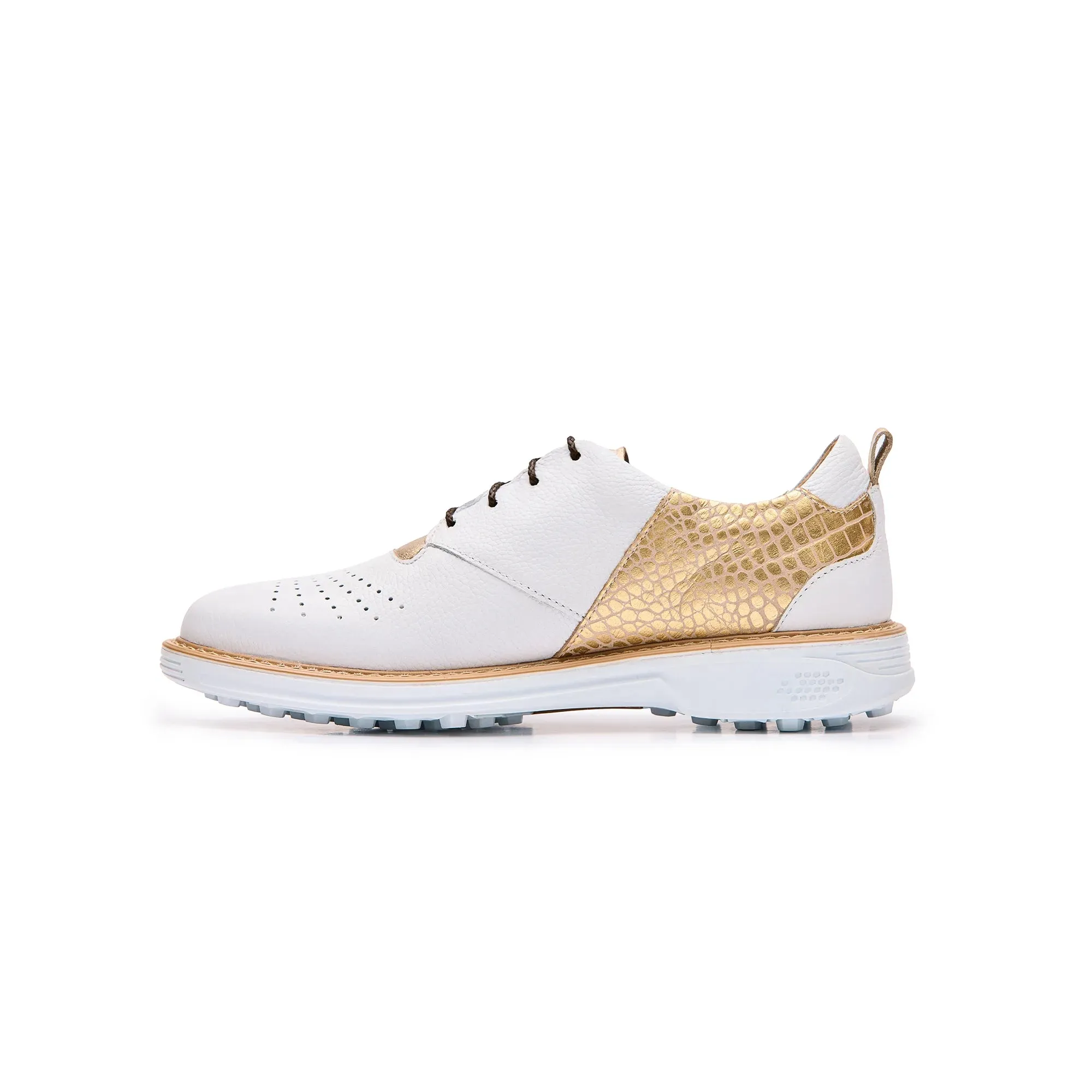 Inspiration Fantasy Spikeless Golf Shoes White Gold