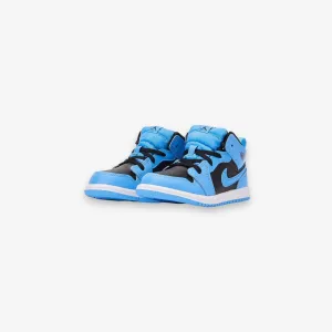 Jordan 1 Mid (TD) University Blue Black White DQ8425-401