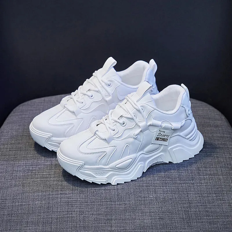 Joskaa 2024 New Chunky White 90s Platform Sneakers