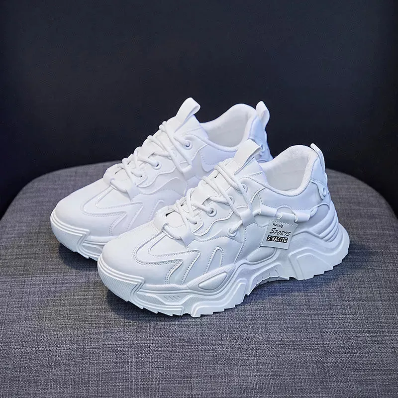 Joskaa 2024 New Chunky White 90s Platform Sneakers