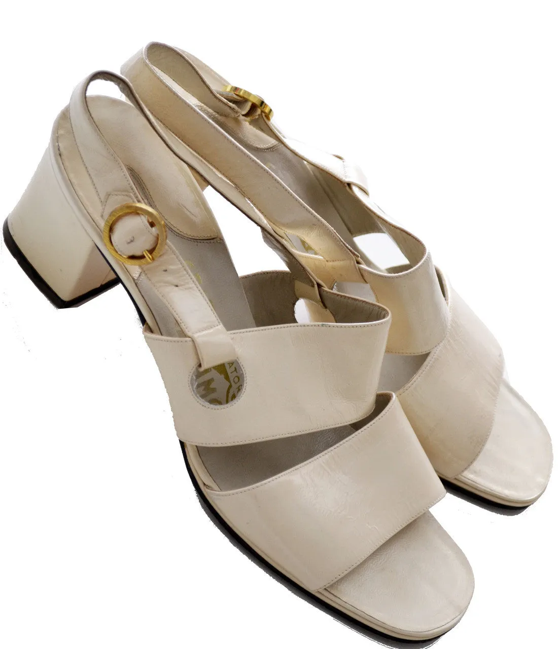 Late 1960s Ferragamo vintage leather sandals Size 8B