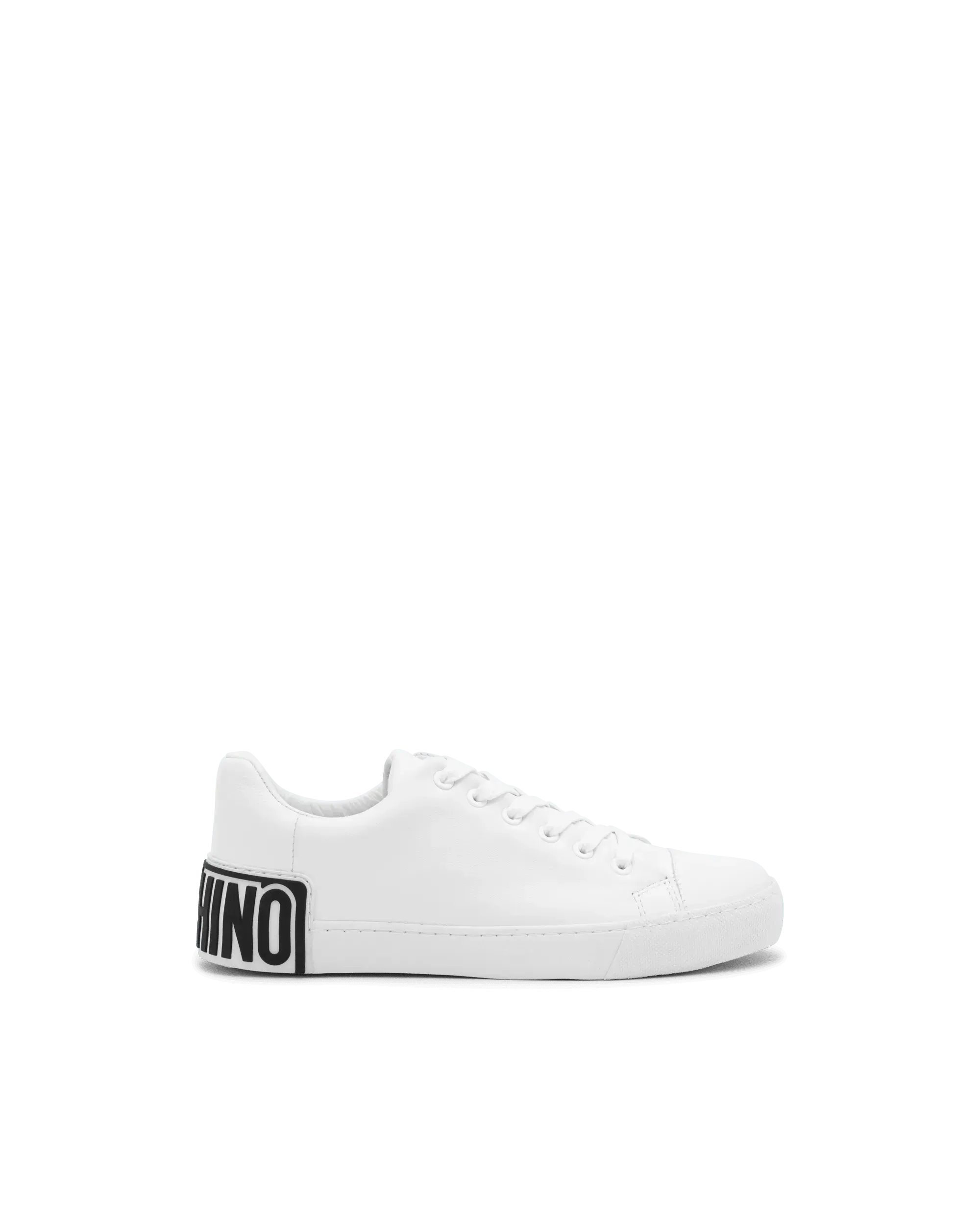 Logo Leather Low-Top Sneakers