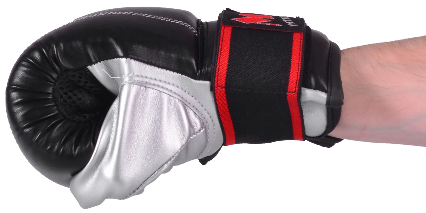 MAR-138 | Black & Silver Punching Mitt For Club Training