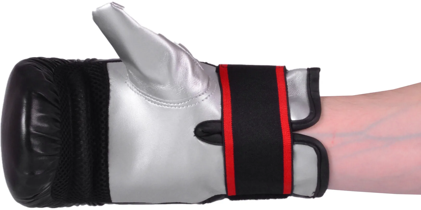 MAR-138 | Black & Silver Punching Mitt For Club Training